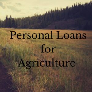 Personal Loans for Agriculture