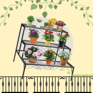 DOEWORKS 3 Tier Stair Style Metal Plant Stand