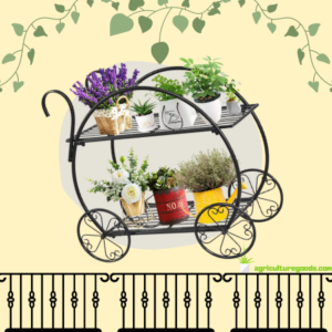 Giantex Garden Cart Metal Plant Stand