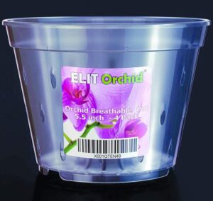 Orchid Pots with Holes Indoor Clear Plastic Plant Pot Set