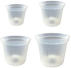 rePotme Slotted Clear Orchid Pot