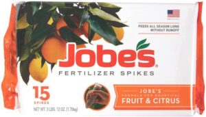 Jobe's 1612 Fruit & Citrus Tree Spikes, 15 Spikes, Brown