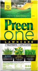 Preen 2164169 One LawnCare Weed & Feed-Covers 5,000 sq. ft, 18 lb