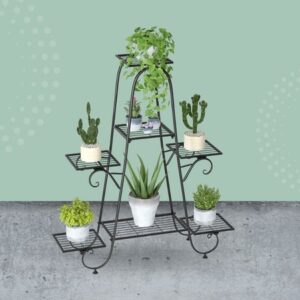 Green Gardenia Iron Plant Stand